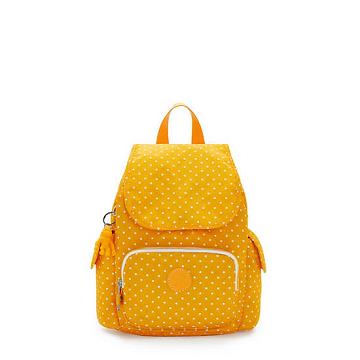 Mochilas Kipling City Pack Mini Printed Amarillos | MX 1495AH